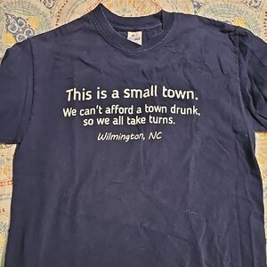 Blue Funny Graphic T-Shirt